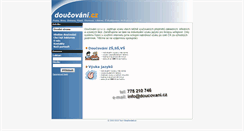 Desktop Screenshot of doucovani.cz