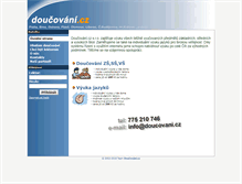 Tablet Screenshot of doucovani.cz